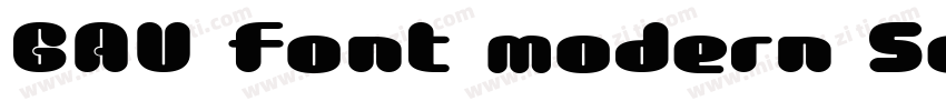 GAU font modern SemiRound字体转换